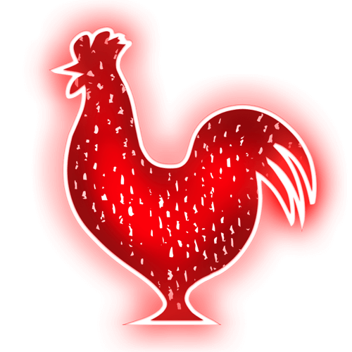 Houston Hot Chicken rooster logo